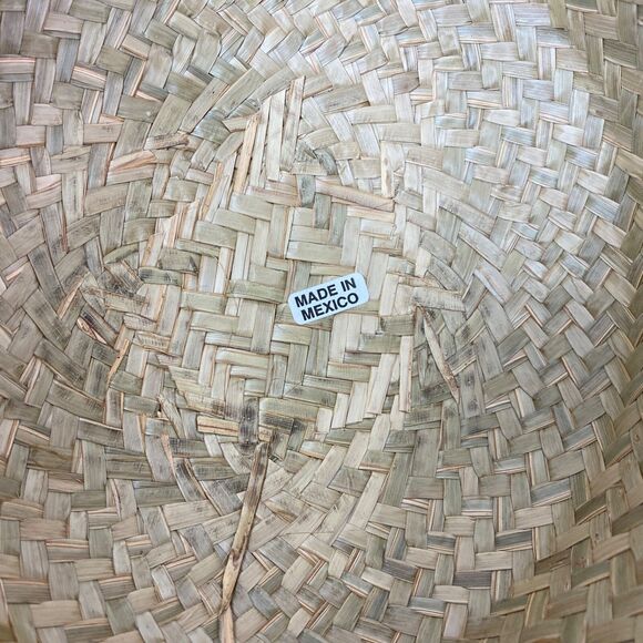 Wide Brim Straw Narrow Back Sun Hat Woman Summer Beach Boho Peasant Resort - Picture 4 of 10